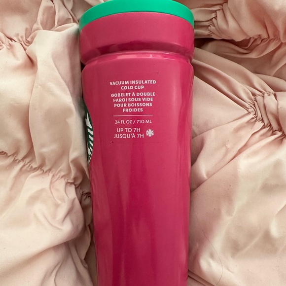 Starbucks Pink and Teal Tumbler - Picture 2 of 6